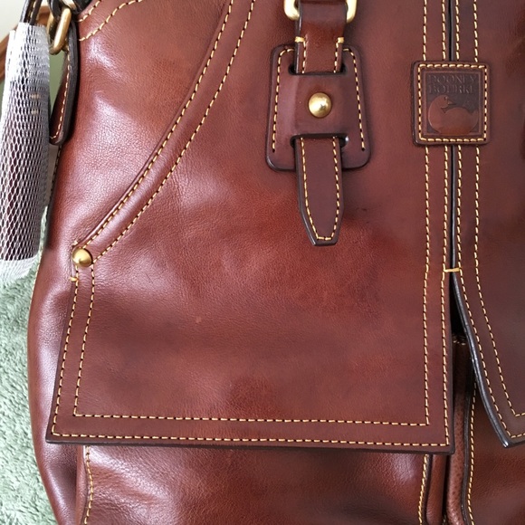 Dooney And Bourke Florentine Clayton in Chestnut - Picture 7 of 8